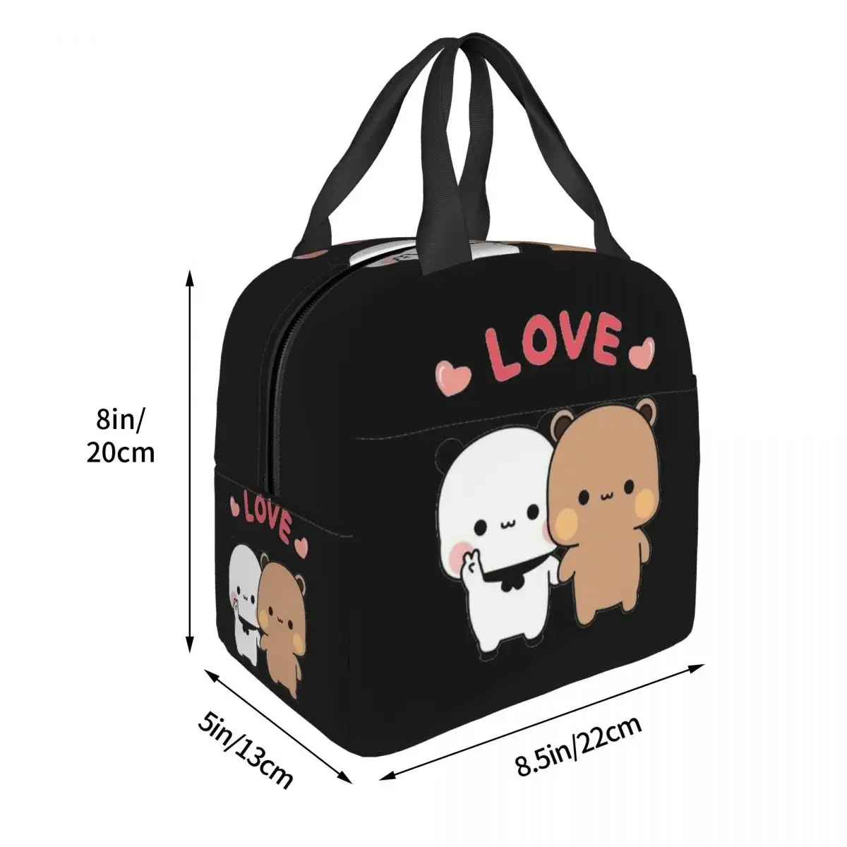 Bear And Panda Bubu Dudu Balloon Lunch Bags Insulated Bento Box Lunch Tote Leakproof Picnic Bags Thermal Bag for Woman Kids view 2
