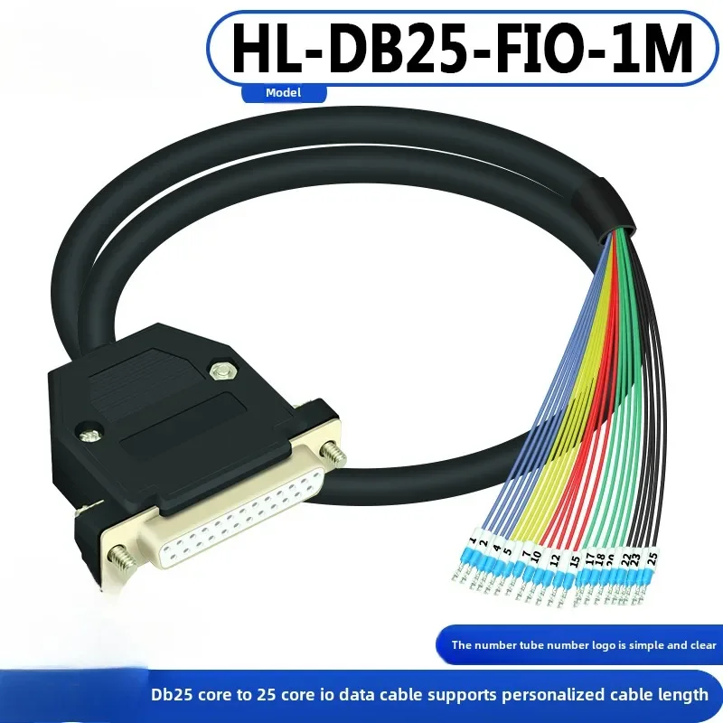 Suitable for DB25 adapter cable splitter terminal block number tube D-SUB DB25 adapter terminal with numbered data cable