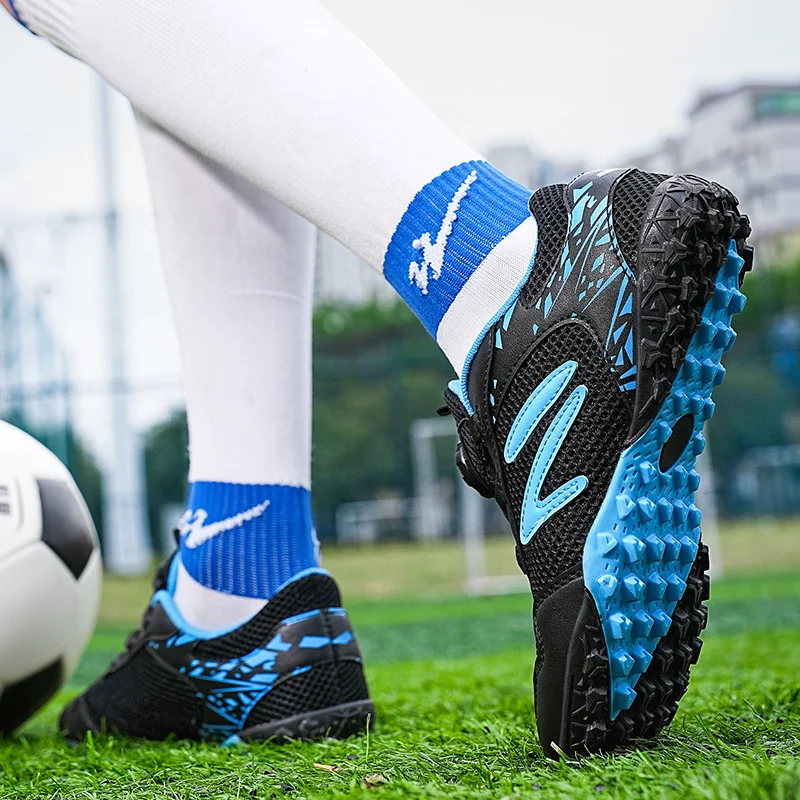 Zapatos de fútbol de alta calidad para niños, botas de fútbol antientrenamiento para exteriores, 2024