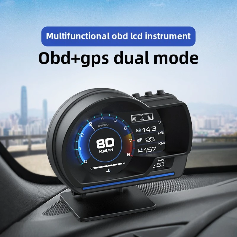 

Car HUD Speedometer - OBD2+GPS Smart Display with Turbo RPM Alarm for Cars & Trucks Heads Up Display Car Hud