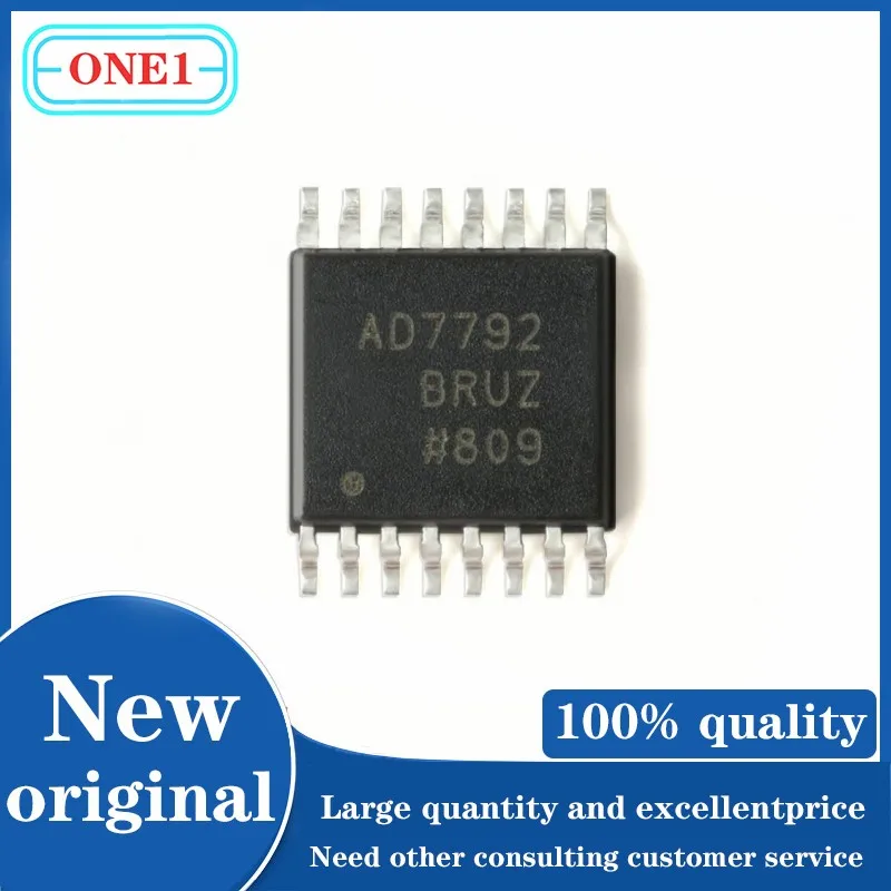 

1 шт./партия, новая оригинальная фотовспышка AD7792BRUZ AD7792 IC ADC, 16 бит, фотовспышка