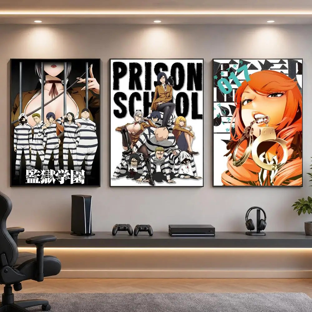 Anime P-Prison School Poster HD Removable Wall Art Gift Bedroom Lounge Dorm Office Gaming Cafe Bars