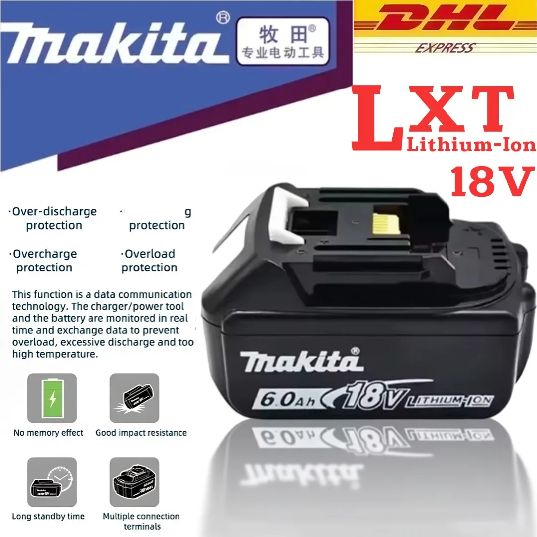 

Powerful Makita 18V 6.0Ah Rechargeable Battery ,For Makita BL1830 BL1830B BL1840 BL1840B BL1850 BL1850B Power Tools Battery