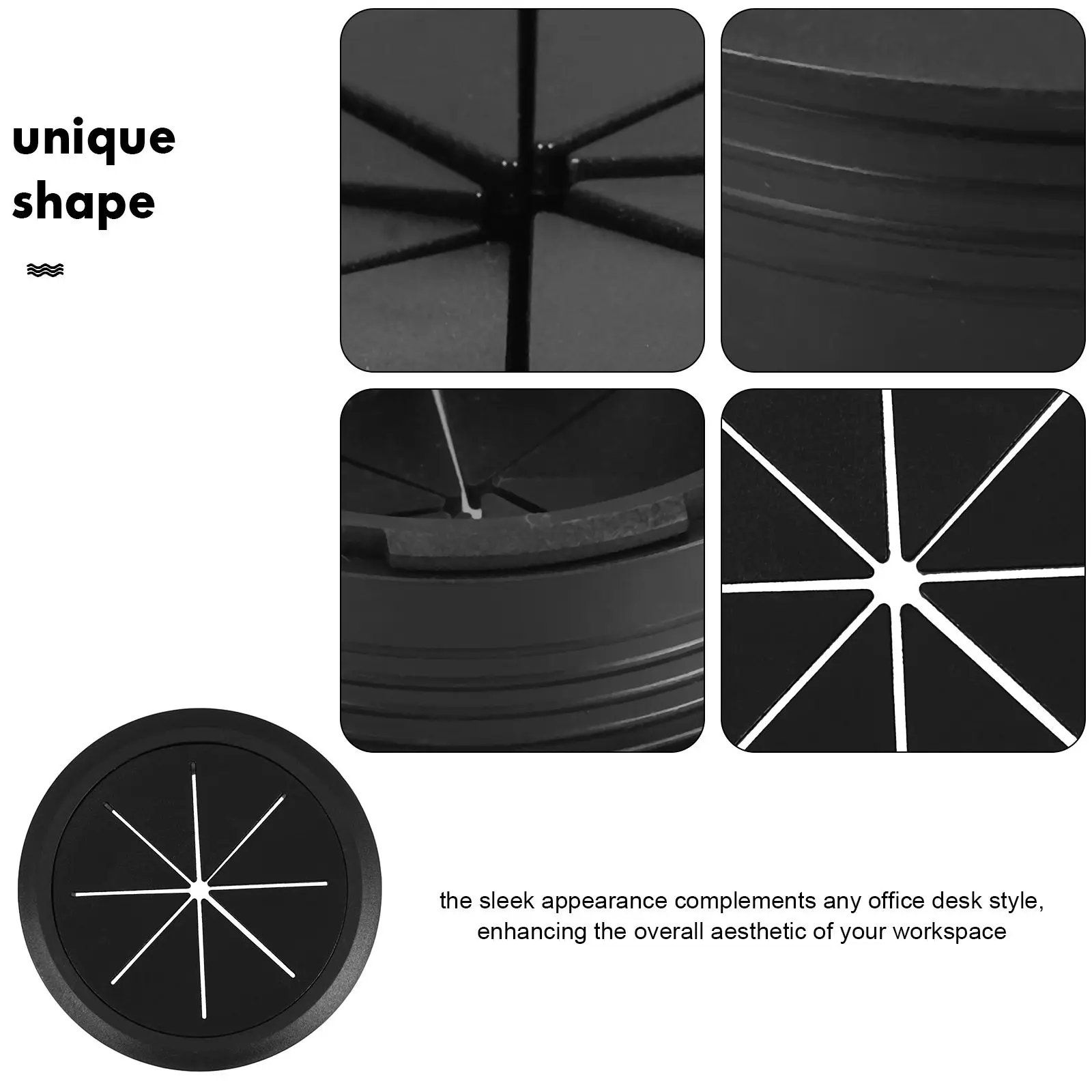 2 pcs Hole Cover Round Decorative Furniture Screw Plastic Covers Halloween Christmas New Year Cable Desk Hole Cover Grommet