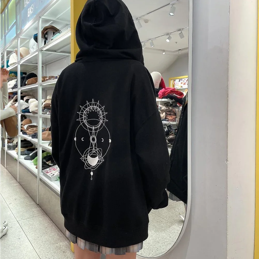 O Eclipse Akk Ayan Cosplay Traje para Adulto, Hoodie Preto Unisex, Top Zipper, Casaco, Jaqueta, Pulôver, Moletom Casual, Série de TV