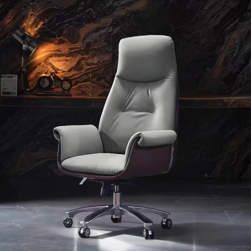 Luxury Mobile Office Chair Ergonomic Comfortable Modern Wheels Office Chair Backrest Conference Silla Oficina Home Furniture