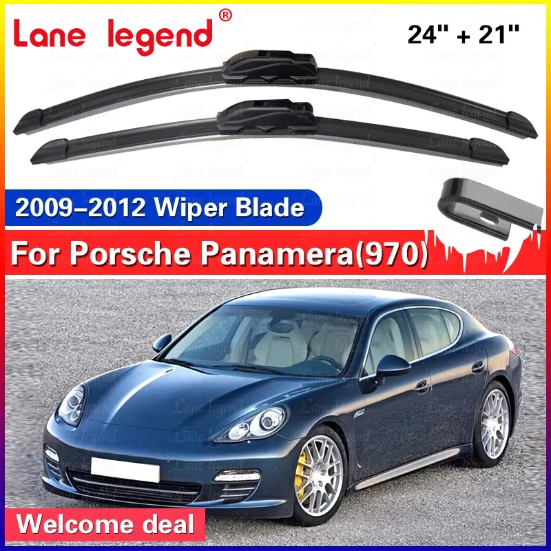 Auto Wischer Klinge Für Porsche Panamera (970) 24 "+ 21" 2009-2012 Windschutzscheibe Scheibenwischer Klingen Fenster waschen Fit U Haken Arme