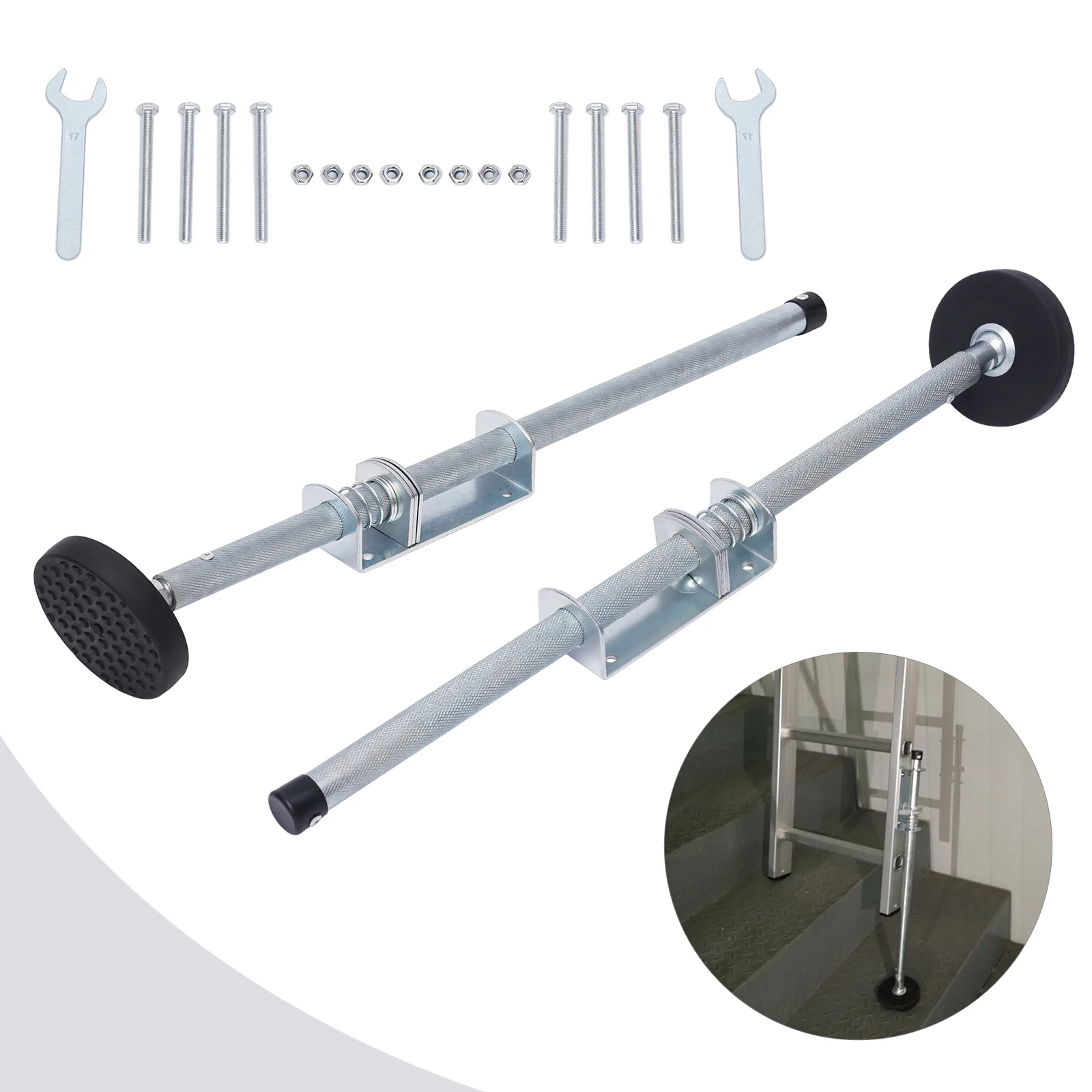 อุปกรณ์ปรับระดับบันได อุปกรณ์เสริมบันได เครื่องมือทำงานบันได อุปกรณ์ปรับระดับบันไดแบบปรับได้สำหรับระดับพื้นที่มีเสถียรภาพ