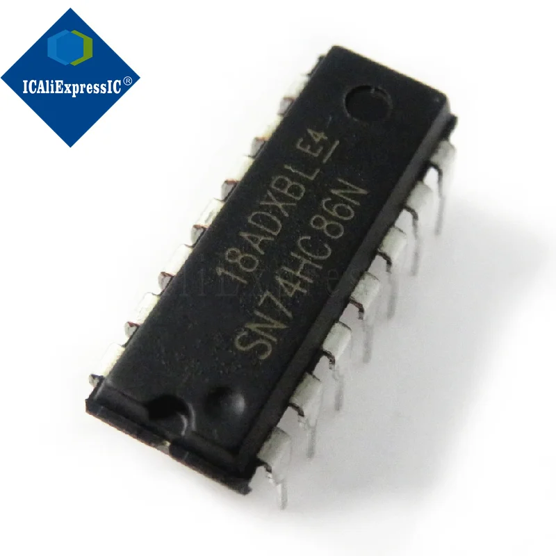 10pcs/lot 74HC86N SN74HC86N 74HC86 SN74HC86 DIP-14  Gates QUAD 2-INPUT EXCLUSIVE-OR GATE new original In Stock