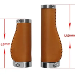 Outdoor Sports Leather Mountain Bike Grip Bicycle Grips Mountain Bike Ergonomic Design Grip Bmx Parts Bike Feel Good Bikes Grip