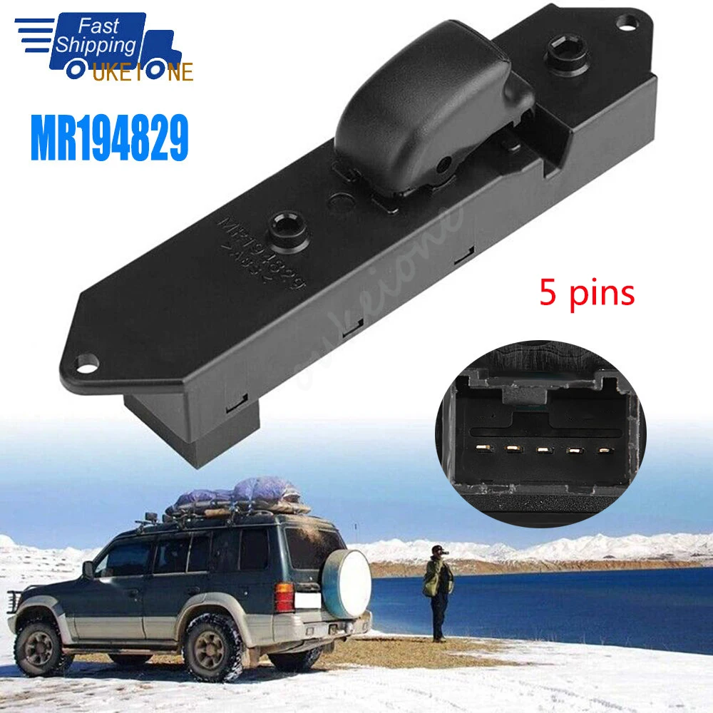 MR194829 Rear Left Passnger Side Window Lifter Switch For V43 V45 Mitsubishi Mirage Lancer Montero Sport 02-2013 Car Accessories