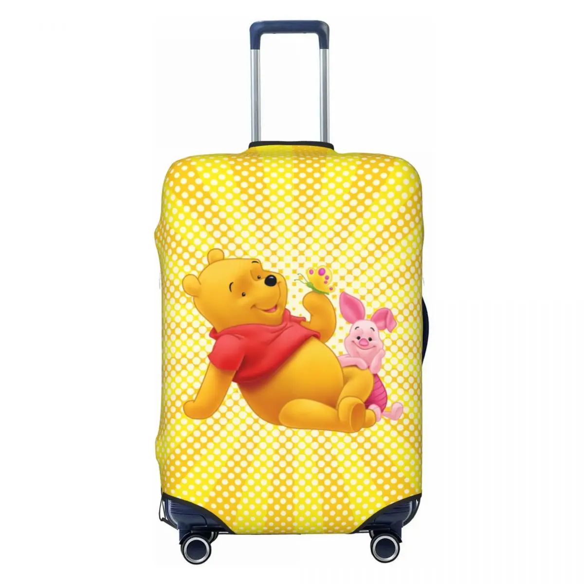 

Custom Winnie The Pooh Suitcase Cover Dust Proof Cartoon Bear Luggage Protective Covers for 18-32 inch