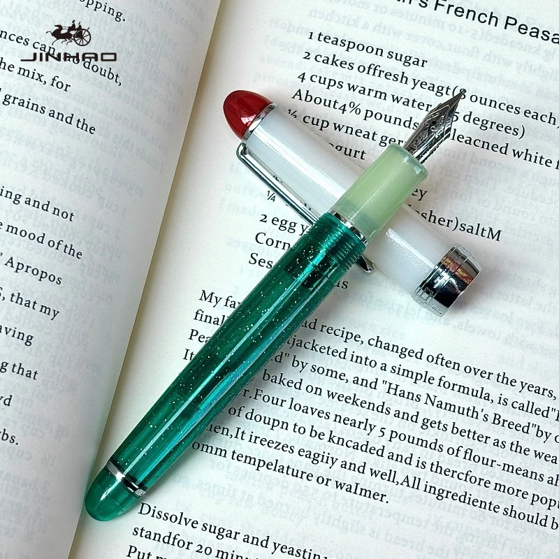 

2026 Limited Edition! JINHAO 82 Plus Acrylic Fountain Pen Melon Soda Cream Shape Nib Stationery School Office Supplies