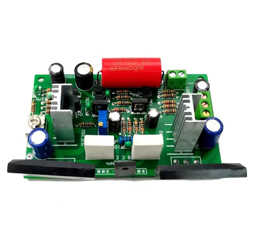 บอร์ดแอมป์แยกส่วนแบบคลาสสิก HIFI รุ่นใหม่ Sanken แอมป์เสียง 35V/us โดย "คู่มือการออกแบบระบบเสียงพลังสูง" 2SC2922 คู่ 24V-คู่ 50V