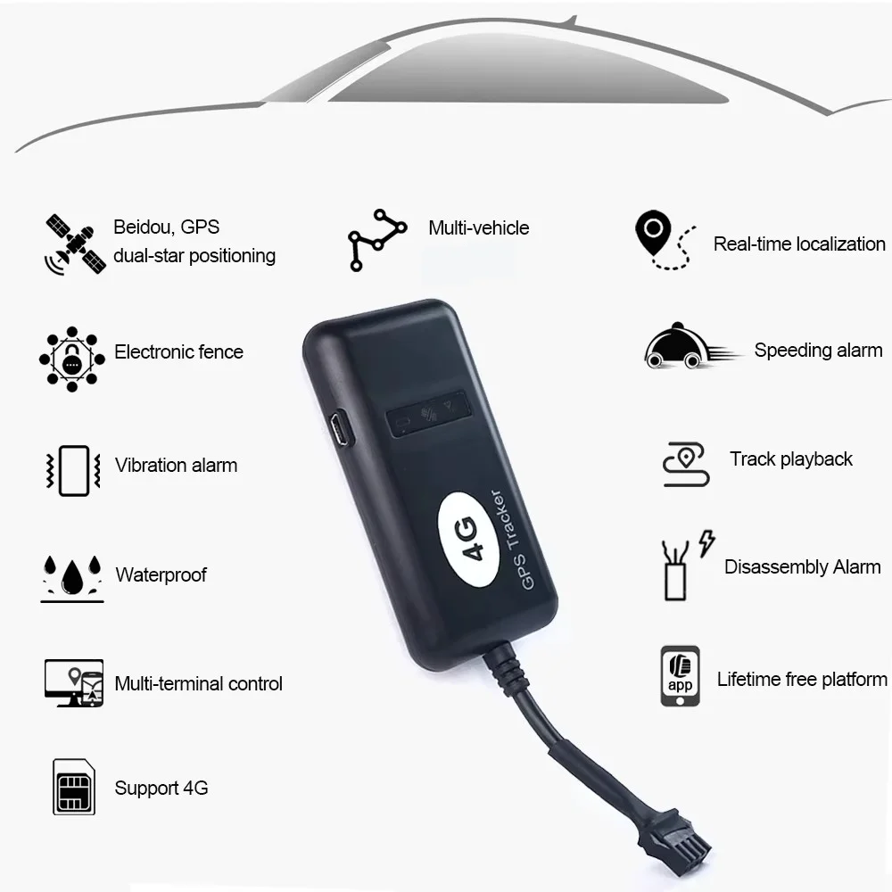 5pcs 2G/4G GT02D/TK110 GPS Tracker -Ultra-Precise Position & Cut OFF Fuel /Stop Engine & Acceleration Alarm for Fleet Management