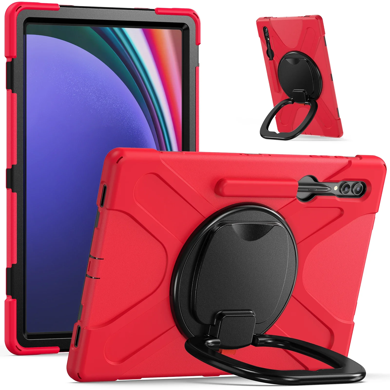 Tablet Protective Case Suitable for Samsung Galaxy Tab S8Ultra 2022/S9Ultra 2023/S10Ultra 2024  Slot Holder 6 Colors Available