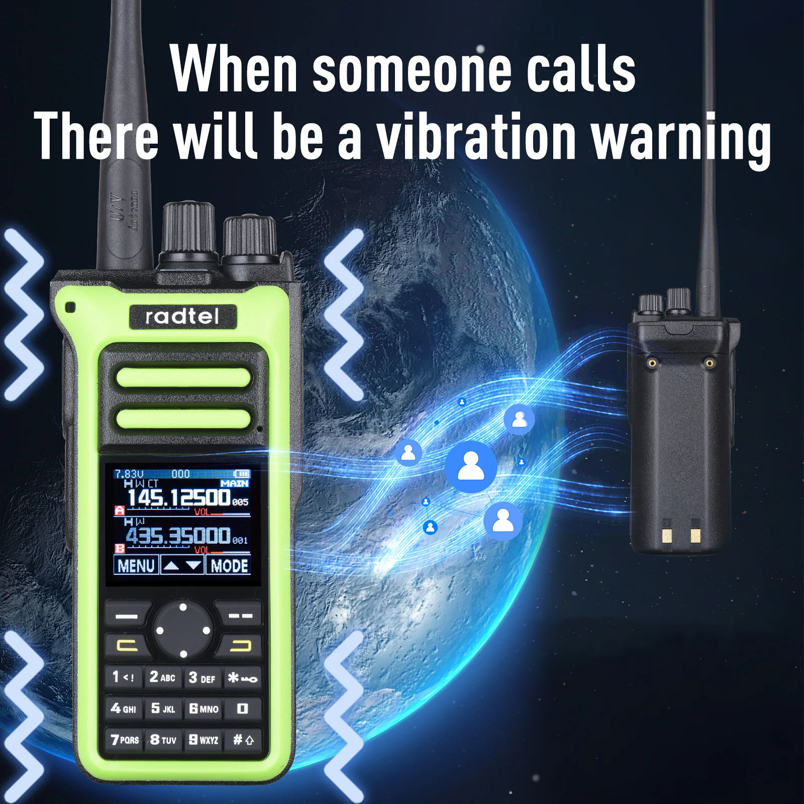 Radtel RT-752 10w Air Band Walkie Talkie Full Band Amateur Ham 250CH  HT USB-C Battery NOAA FM AM Recording  Vibration