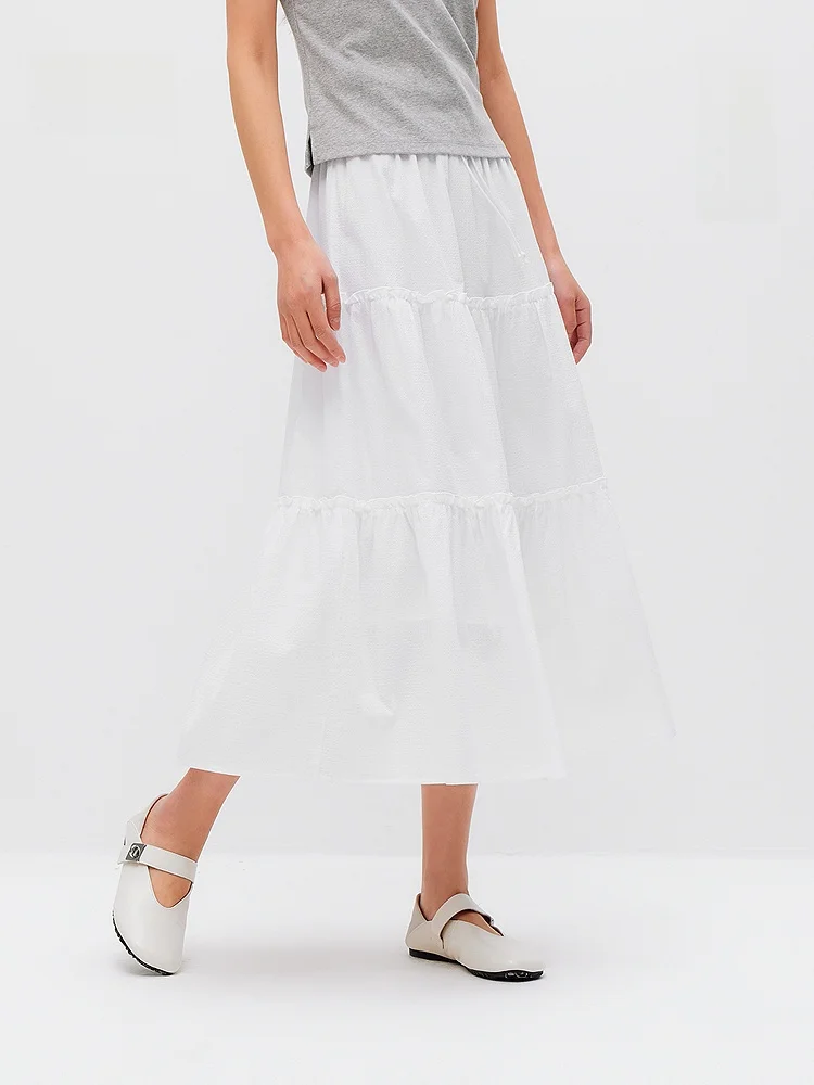 

Юбка Semir Sweet Plaid Texture f, женская летняя юбка А-силуэта с эластичной талией, из смеси хлопка и полиэстера, для повседневной носки