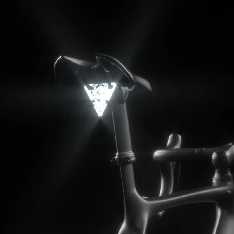 Bicycle Reflective Triangle Plate Mountain Road Bike Night Riding Highlight Warning Film Cushion