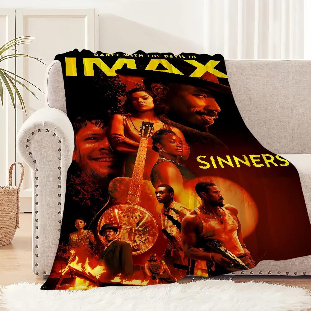 

Fashion Movie Film S-Sinners Home Flannel Warm Comfort Soft Plush Blanket For Sofa Living Room Office Bedroom Travel Gift