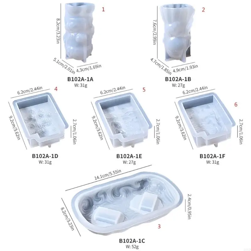 Flexible Silicone Mold Artistic Themed Crafting Supplies Home Decors Mold