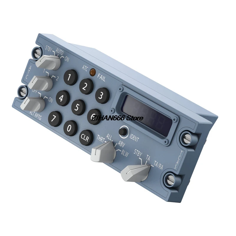WINWING 32 TCAS/ATC Panel Simulation Flight Central Cockpit Control Panel For XPlane / MSFS2020 / MSFS2024