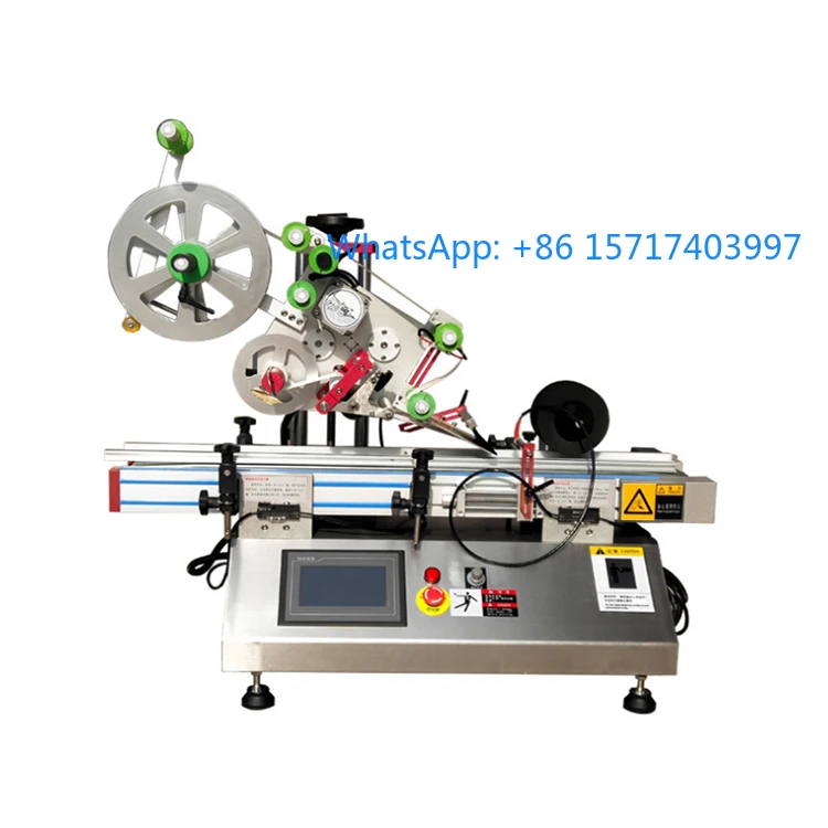 Fully automatic desktop flat labeling machine, square bottle labeling machine