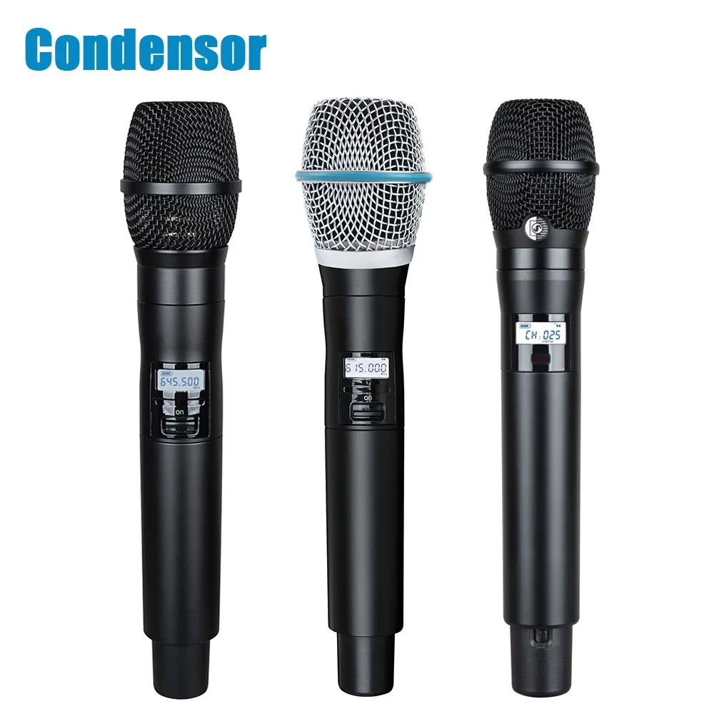 プロフェッショナルコンデンサーマイクワイヤレス,2チャンネル,ステージオーディオ,Leicozic-KSM11,500, 600 MHz,900