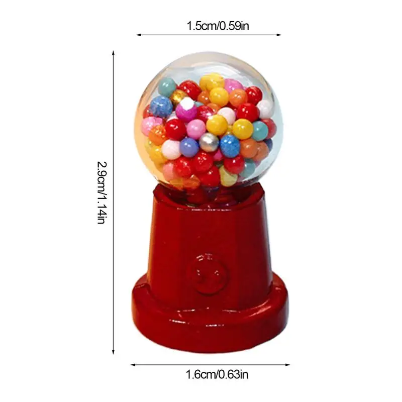 Stylish Small Candy Machine Kids Dool House Decoration Children Candy Dispenser Toy Creative Doll House Candy Machine Prop