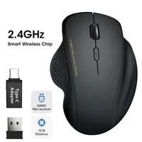 Wireless Gaming Mouse 2.4G Ergonomic Cordless Mouse with USB Receiver Computer Mouse with 6 Buttons for Laptop PC Computer