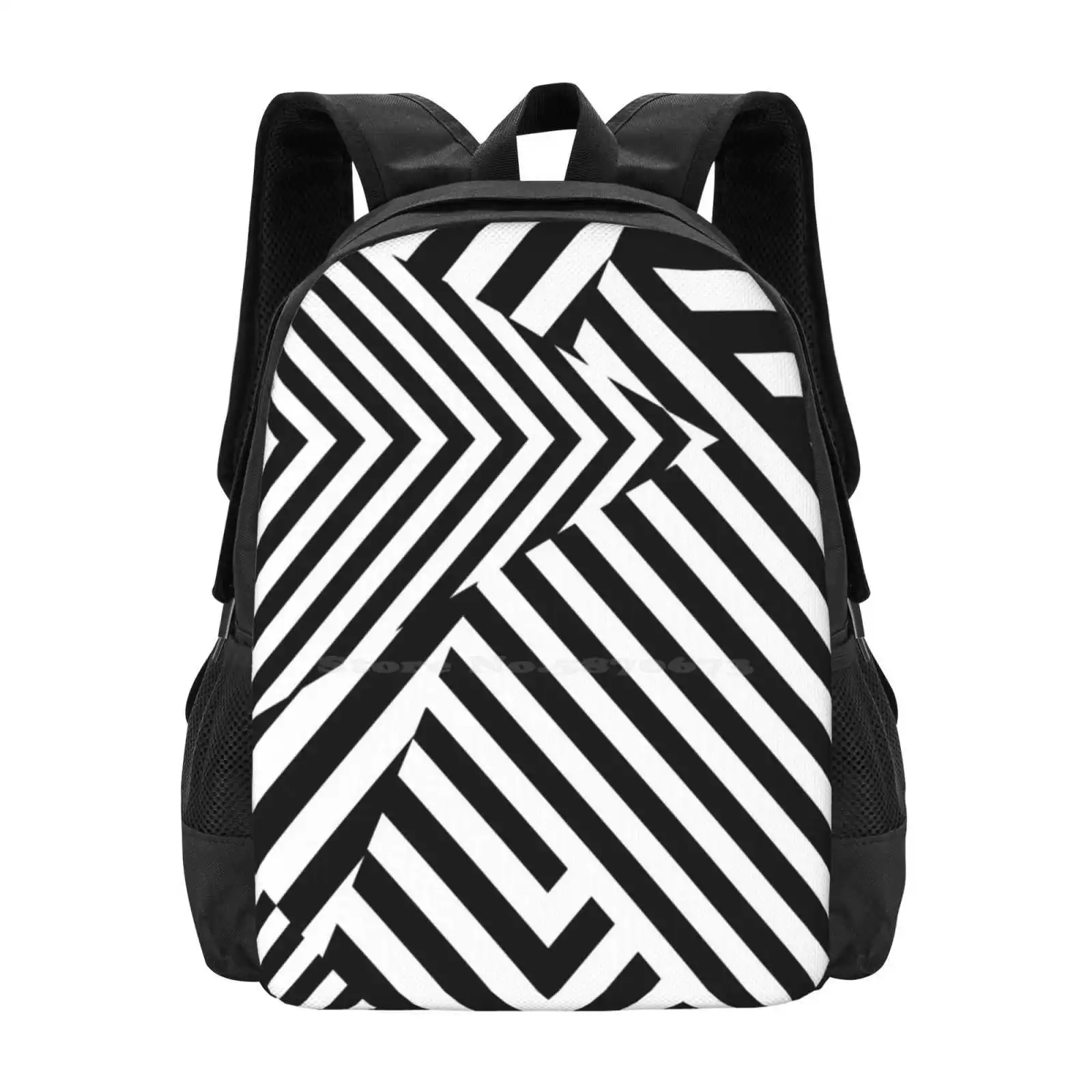 

Razzle Dazzle Камуфляжный черно-белый Лидер продаж Рюкзак Модные сумки Черно-белый Razzle Dazzle Оптический камуфляж Содарность