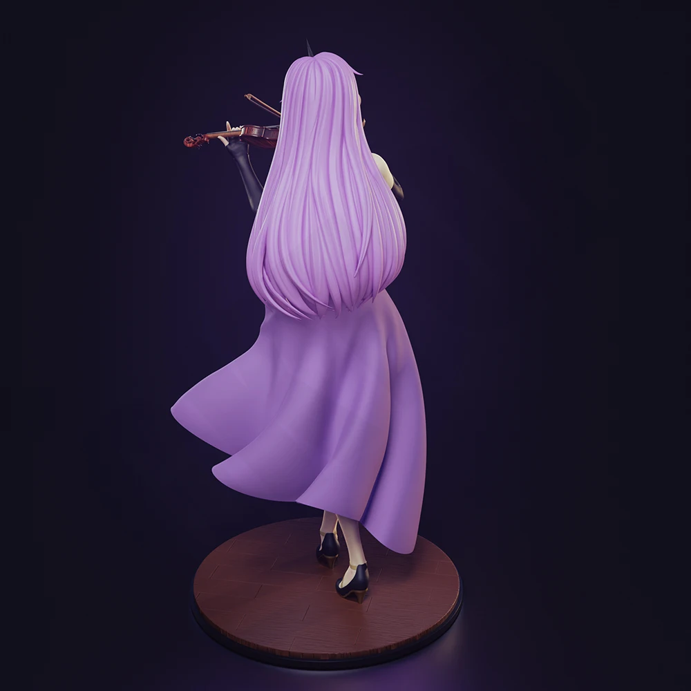 1/24 Belle violino bella ragazza modello in resina figura giocattolo artigianale smontato in miniatura riduzione statua non verniciata kit