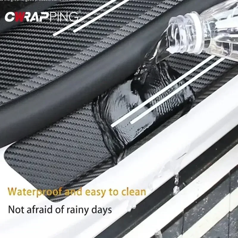 

4 шт., защитные пленки из углеродного волокна, защитные пленки от царапин, прочная внешняя отделка для внедорожника, седана, автомобиля, декоративные аксессуары