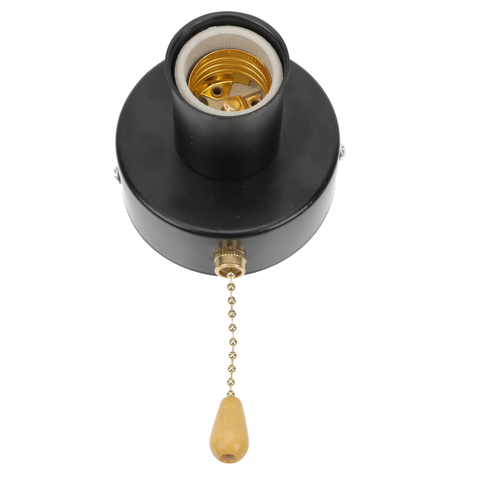 1Set Convenient Pull Chain Lampholder E27 Socket for Ceiling Wall Lamps Pull Chain Lampholder Ceiling Light Accessory