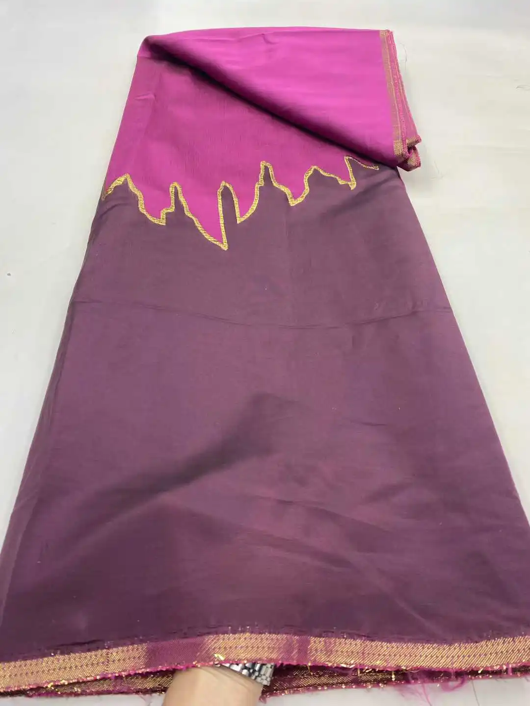 2025 فاخر جودة عالية الأفريقي الأورجانزا الديباج أقمشة الدانتيل 5 ياردة الفرنسية تولParty ثوب فستان النيجيري الجاكار الدانتيل الخياطة #1