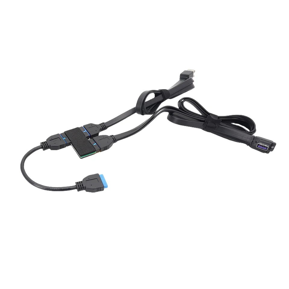 كابل توسيع USB3.0 للوحة الكمبيوتر الرئيسية 19 منفذ PCI-e Pin 20 Pins 1 إلى 2