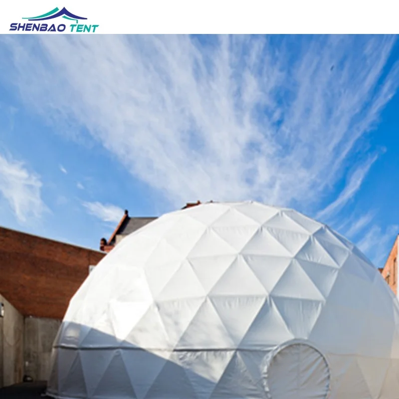 Custom Foam Panel Outdoor Dome House Aluminum Frame Tant House Geodesic Dome Tent