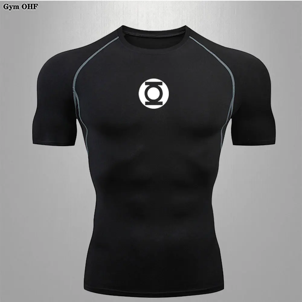 

Dry Fit Men'S High Quality Boxing Jujitsu Fitness Gym Sports T-Shirt Compression Tights Jogging Running Sweatshirt MMA Rashguard