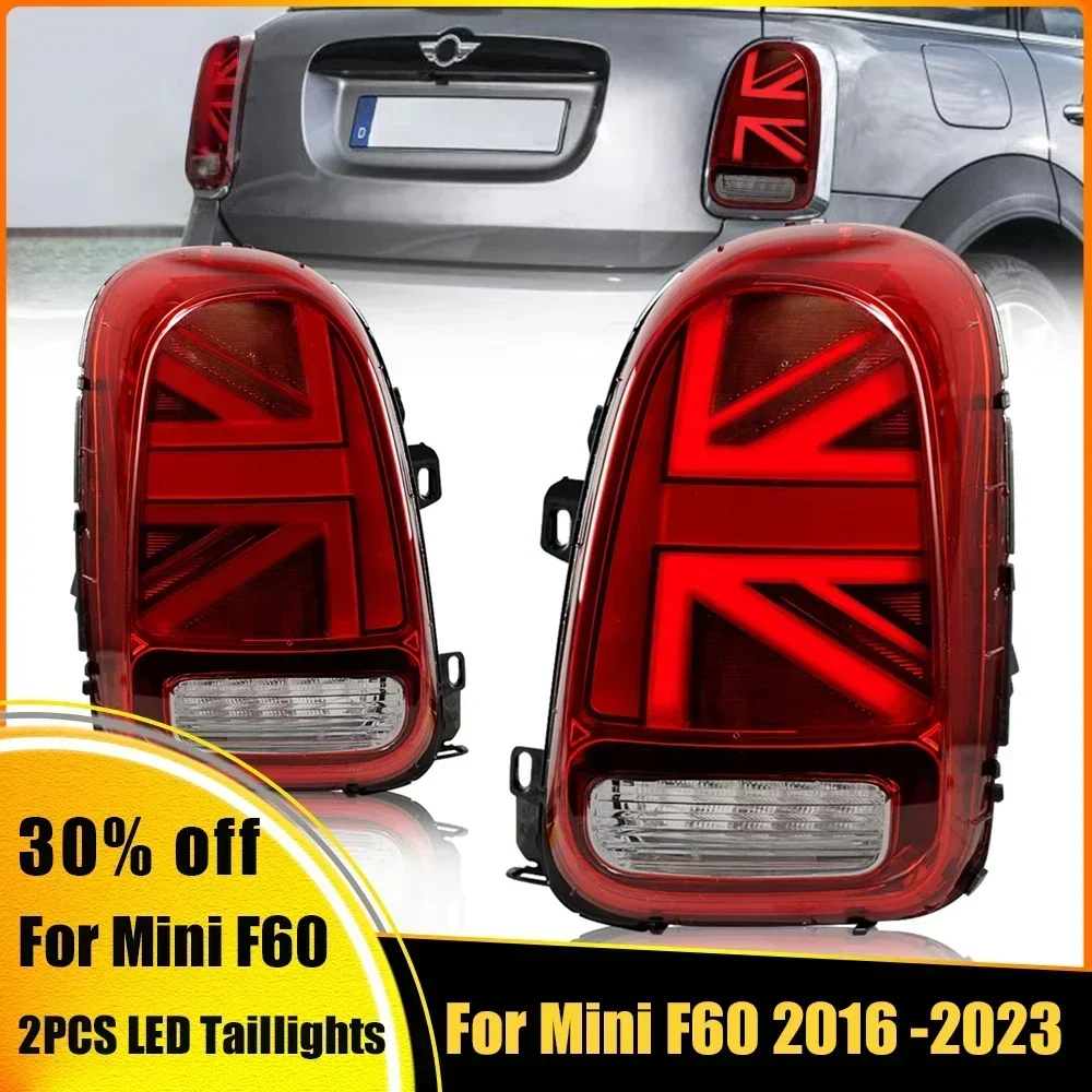 

For BMW Mini Cooper Countryman F60 LED Tail Lights 2016 17 18 19-2022 2023 Rear Brake Reverse Sequential Turn Signals Taillights