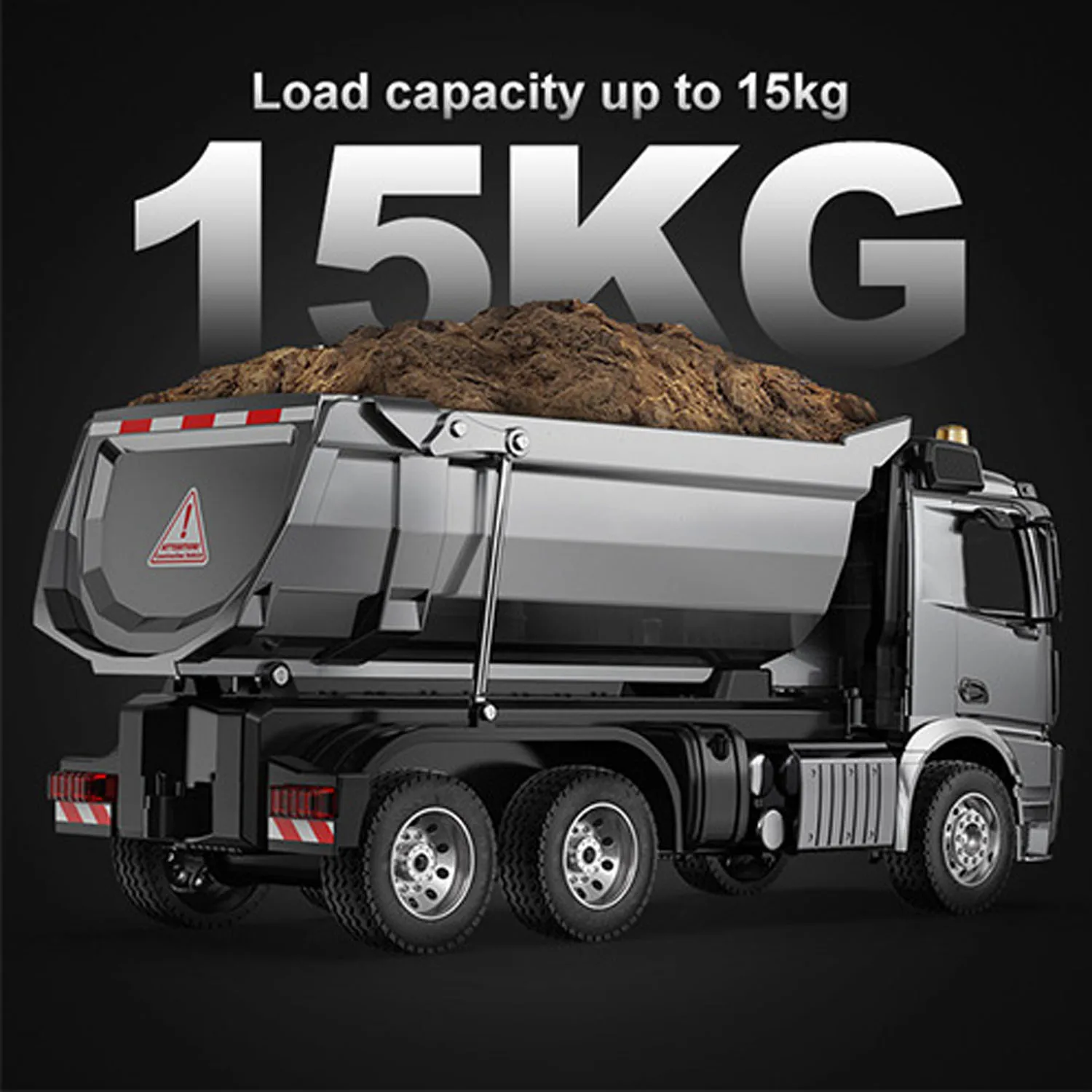 

DoubleE E590 003 1/20 RTR RC Dump Truck 6X6 Electric Lifting Remote Control Tipper Metal Gears Sounds Lights Model Vehicle Toy