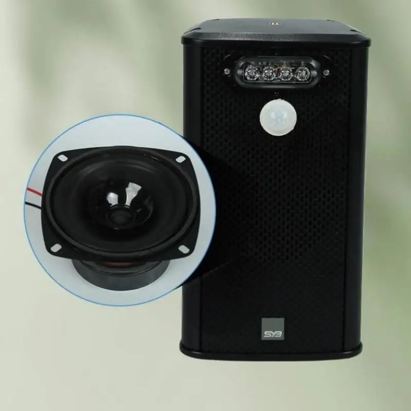 태양열 충전기 알루미늄 합금 쉘 크기 270*145*103mm 적외선 유도 트리거 음성과 야외 방수 사운드 칼럼