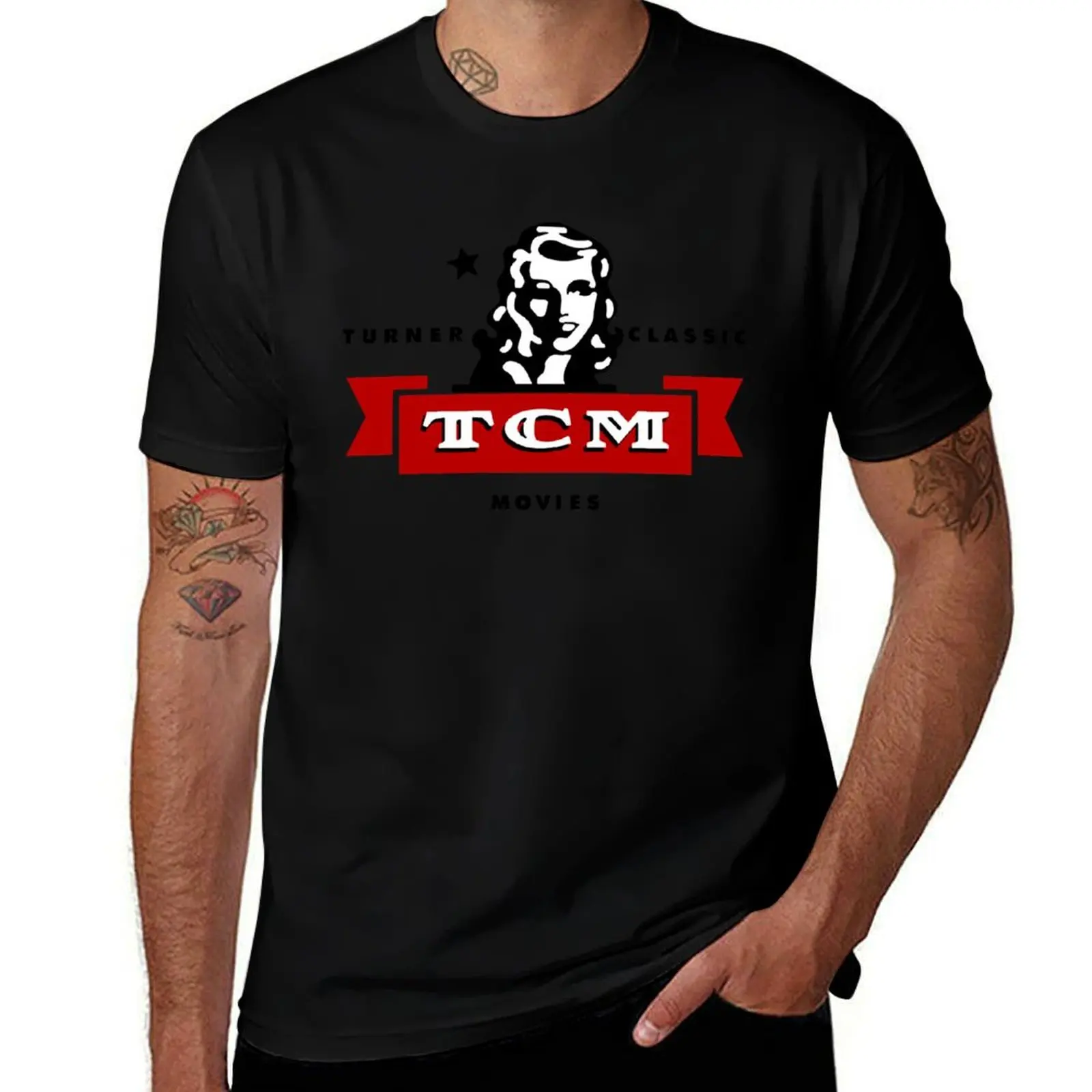 

Turner classic movies f essential t shirt T-Shirt oversizeds vintage graphic tee t shirts for men cotton