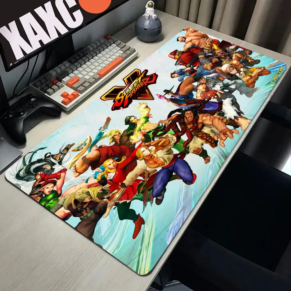 

Коврик для мыши Street Fighter, большие игровые аксессуары, коврик для мыши с клавиатурой Настольный коврик для мышки XXL, компьютерный коврик для мыши, ПК, геймерский ноутбук