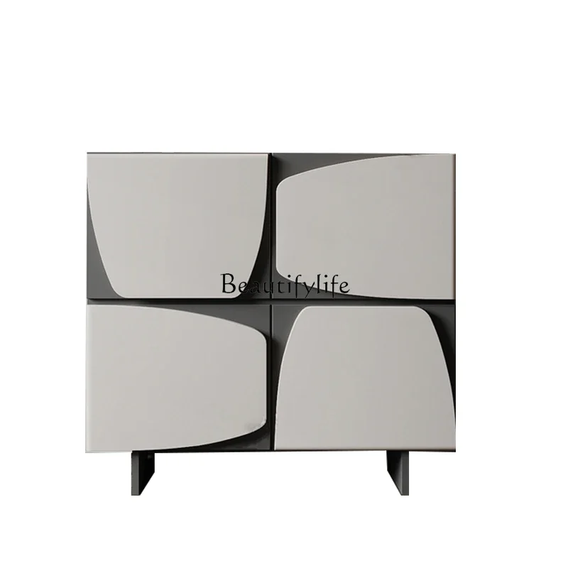 

ls 27 Nordic creative side cabinet pole high cabinet storage shoe cabinet simple entrance