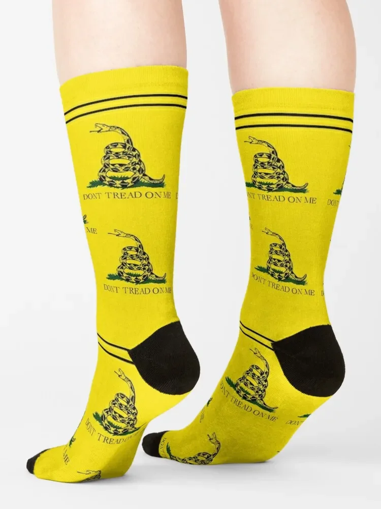 Don't Tread on Me Gadsden Flag Socks luxe loose hiphop Socks Women Men's