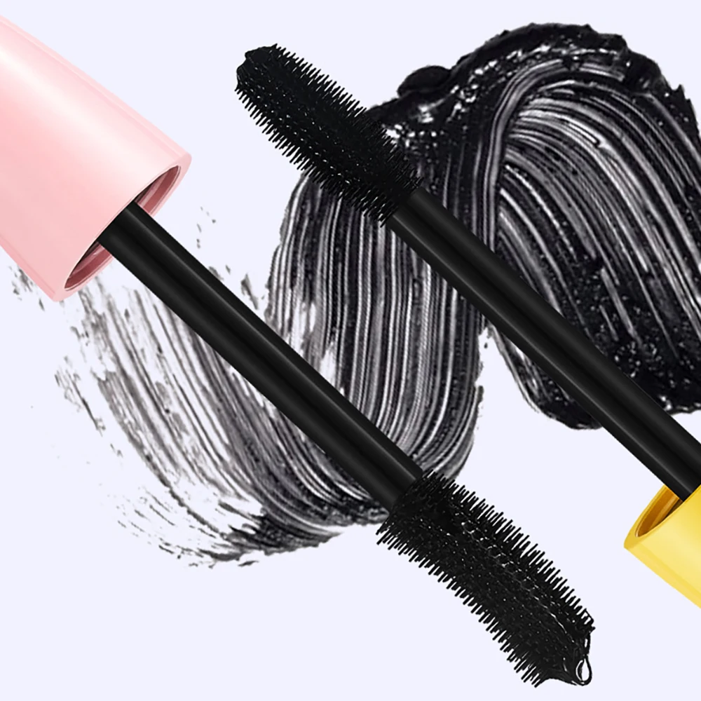 Slim Curly Thick Eye Black Mascara Thickening Lengthening Curling Waterproof Liquid Fiber Mascara Eye Makeup Cosmetics