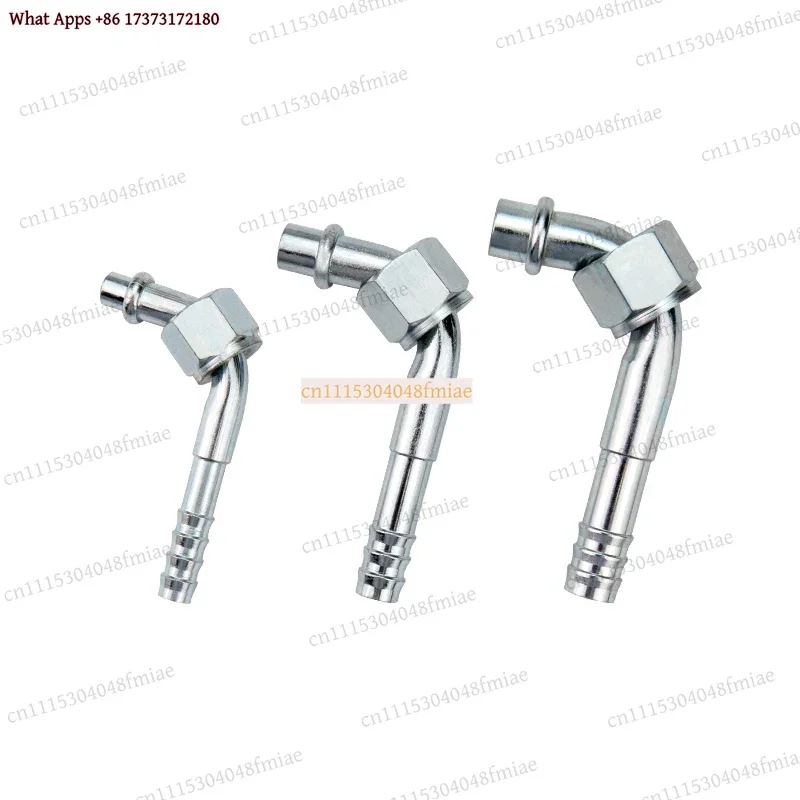 6 8 10 Stainless Barb Fitting 90 Degree Female O-Ring 5/8-18 3/4-16 7/8-14 for A/C Hose