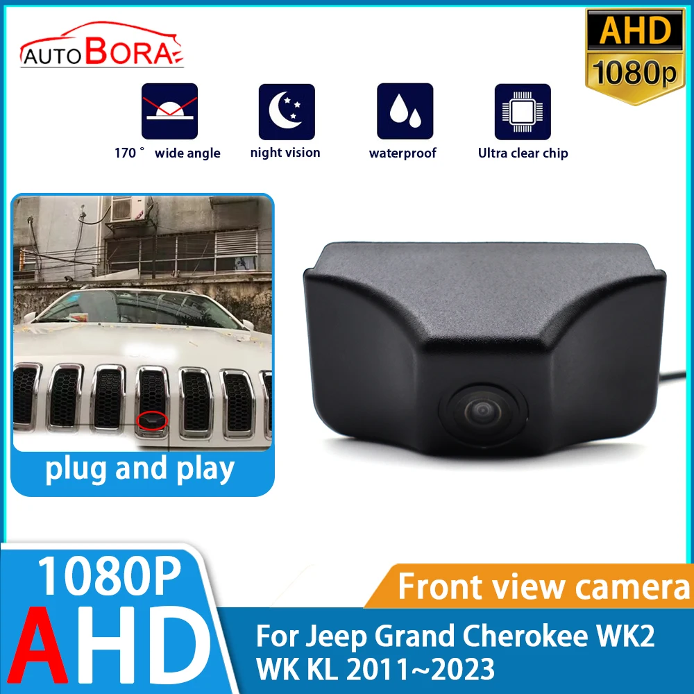 

ZhuCamX AHD 1080P Ultra Clear Night Vision LOGO Parking Front View Camera For Jeep Grand Cherokee WK2 WK KL 2011~2023