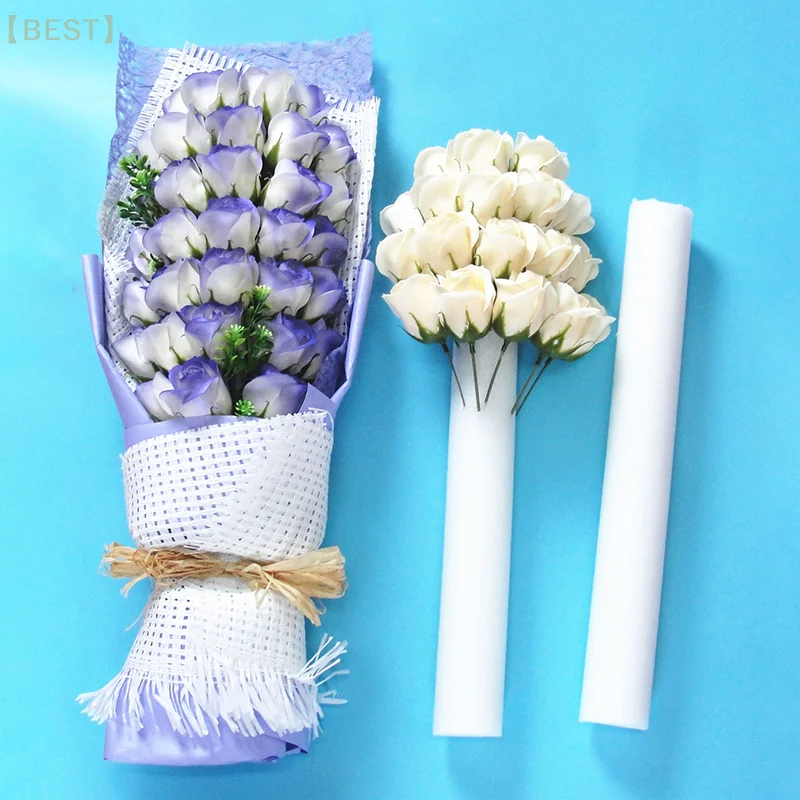 Flower arrangement foam stick flower wrap artifact soap flower bouquet flower shop DIY production material 40cm foam rod