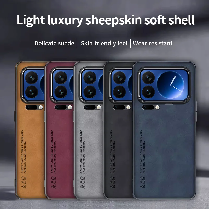 حافظة هاتف جلدية كبار الملمس لهاتف Xiaomi 17 Pro Max Xiaomi 17 Pro 15 Ultra 14 T Pro حافظة مضادة للسقوط ممتصة للصدمات